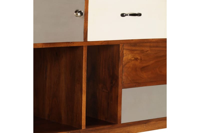 Skänk 115x35x86 cm massivt akaciaträ - Flerfärgad - Skänkar & sideboards