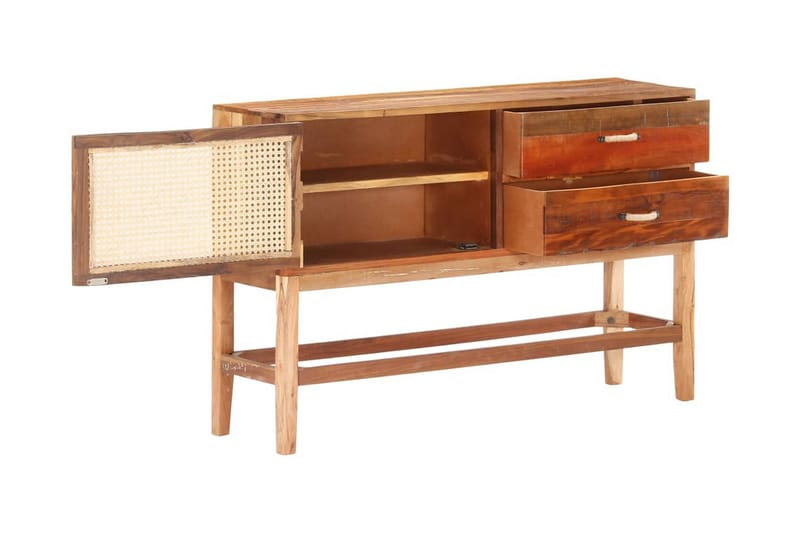 Skänk 118x30x76 cm massivt återvunnet trä - Brun - Skänkar & sideboards