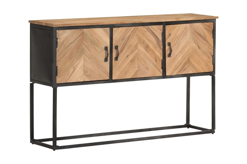 Skänk 120x30x75 cm massivt akaciaträ - Brun - Skänkar & sideboards