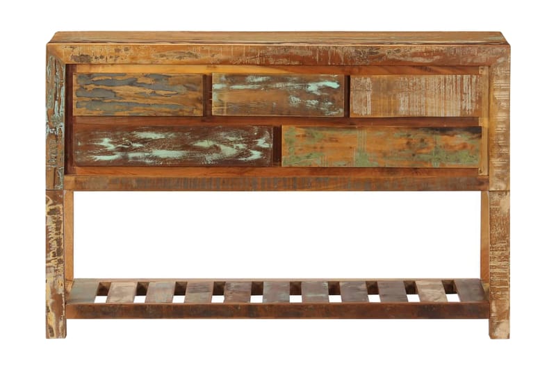 Skänk 120x30x75 cm massivt återvunnet trä - Flerfärgad - Förvaring - Förvaringsmöbler - Skänkar & sideboards