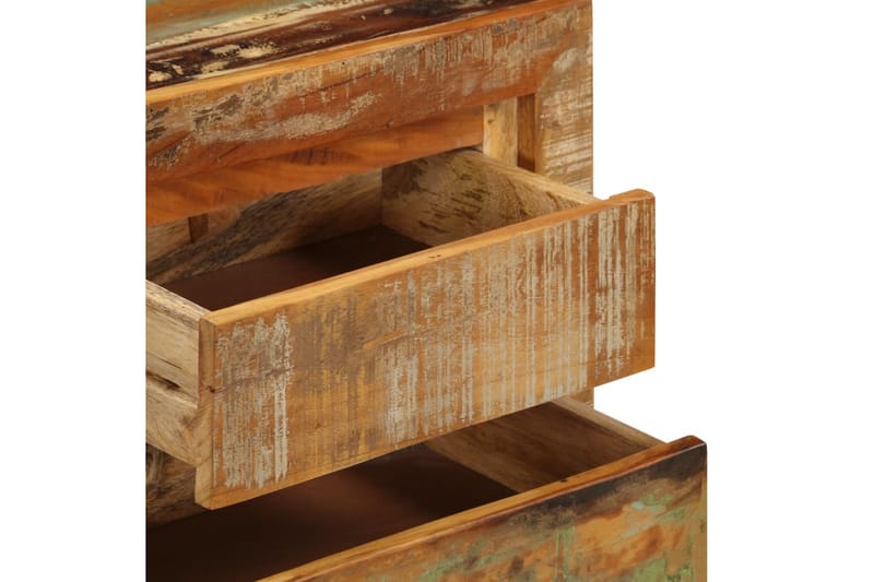 Skänk 120x30x75 cm massivt återvunnet trä - Flerfärgad - Förvaring - Förvaringsmöbler - Skänkar & sideboards