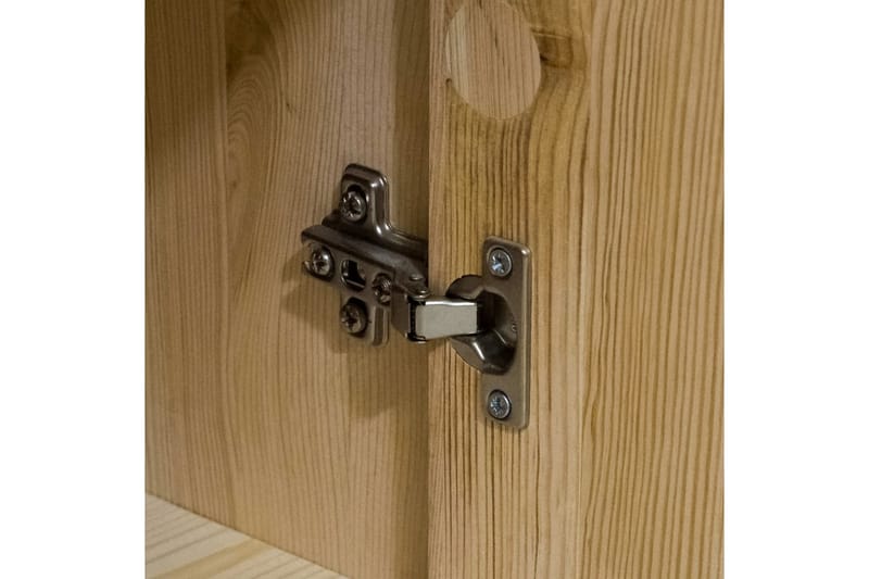 Skänk 134x39x79,5 cm massiv furu - Brun - Förvaring - Förvaringsmöbler - Skänkar & sideboards