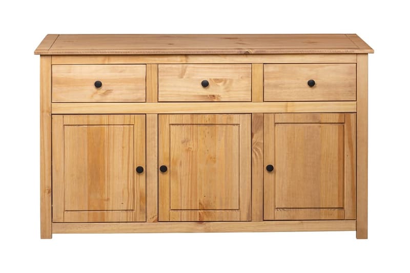 Skänk 135x40x80 cm massiv furu panama - Brun - Förvaring - Förvaringsmöbler - Skänkar & sideboards