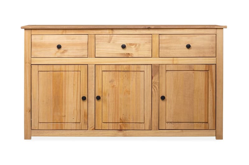 Skänk 135x40x80 cm massiv furu panama - Brun - Förvaring - Förvaringsmöbler - Skänkar & sideboards