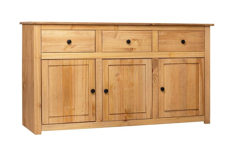 Skänk 135x40x80 cm massiv furu panama - Brun - Förvaring - Förvaringsmöbler - Skänkar & sideboards