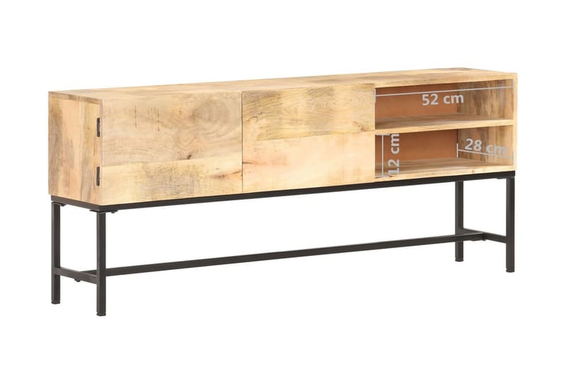 Skänk 145x30x60 cm massivt mangoträ - Brun - Skänkar & sideboards