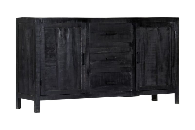 Skänk 147x40x80 cm svart massivt mangoträ - Svart - Skänkar & sideboards