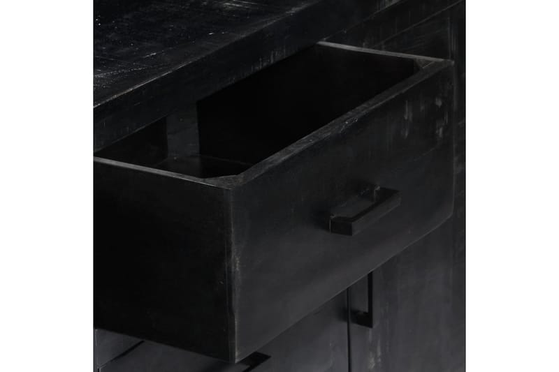 Skänk 147x40x80 cm svart massivt mangoträ - Svart - Skänkar & sideboards
