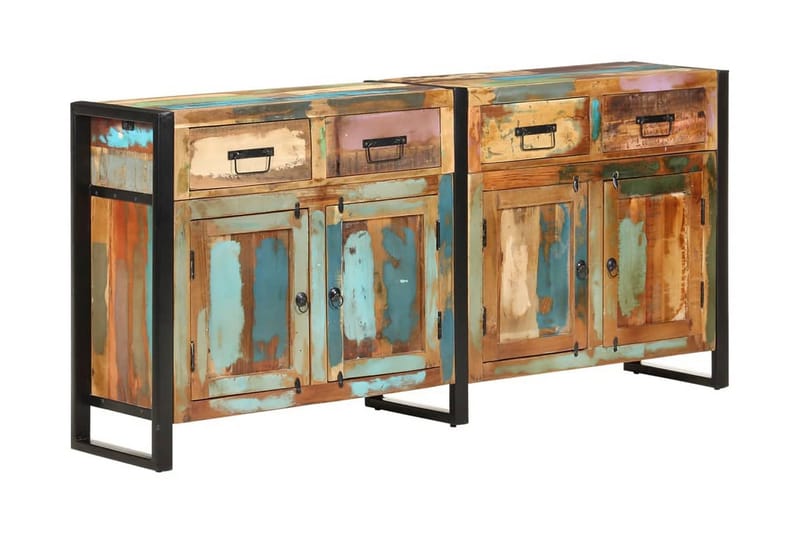 Skänk 172x35x80 cm massivt återvunnet trä - Brun - Förvaring - Förvaringsmöbler - Skänkar & sideboards