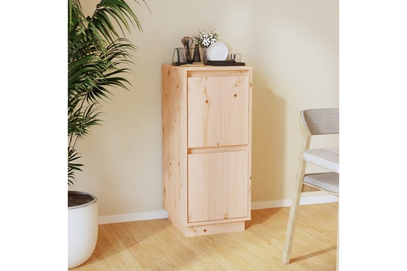 Skänk 31,5x34x75 cm massiv furu - Brun - Förvaring - Förvaringsmöbler - Skänkar & sideboards