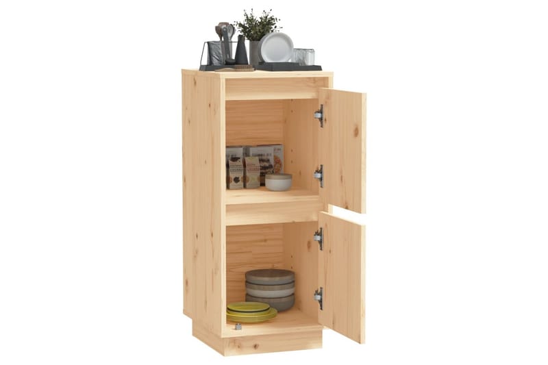 Skänk 31,5x34x75 cm massiv furu - Brun - Förvaring - Förvaringsmöbler - Skänkar & sideboards
