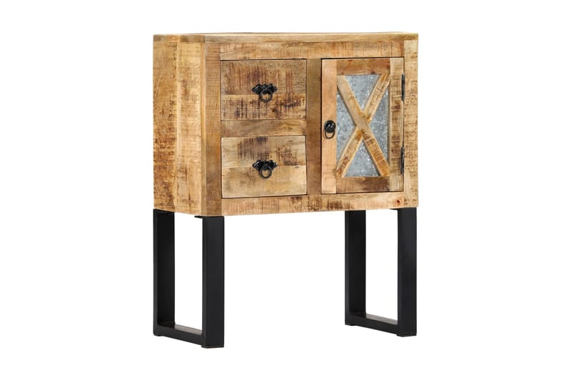 Skänk 60x30x76 cm massivt mangoträ - Svart - Förvaring - Förvaringsmöbler - Skänkar & sideboards