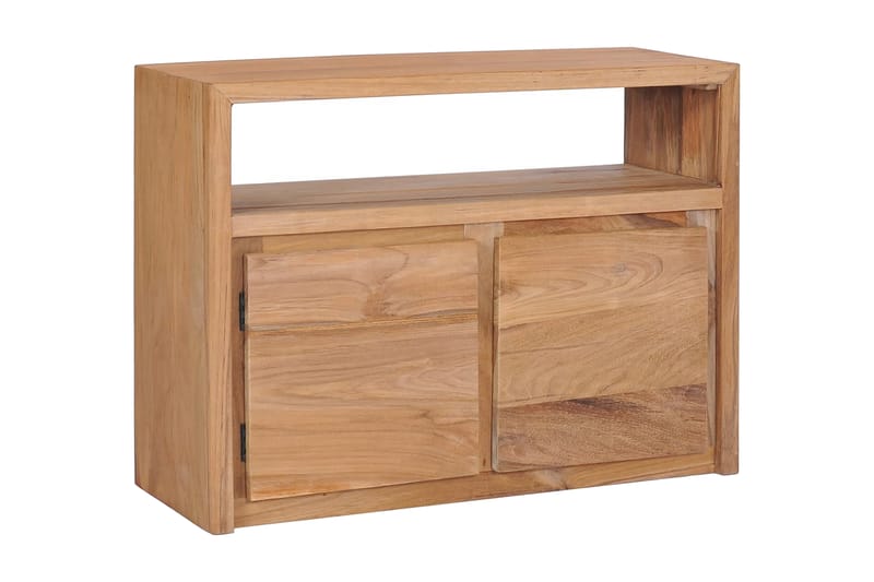 Skänk 80x30x60 cm massiv teak - Brun - Skänkar & sideboards