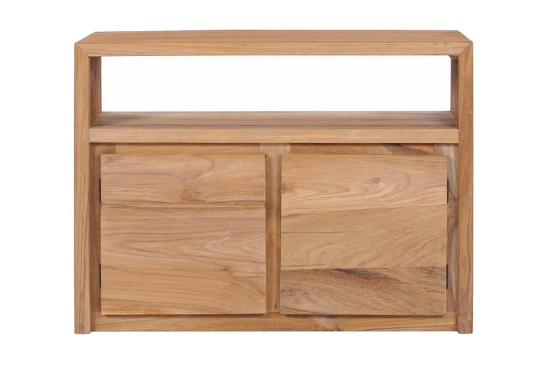 Skänk 80x30x60 cm massiv teak - Brun - Skänkar & sideboards