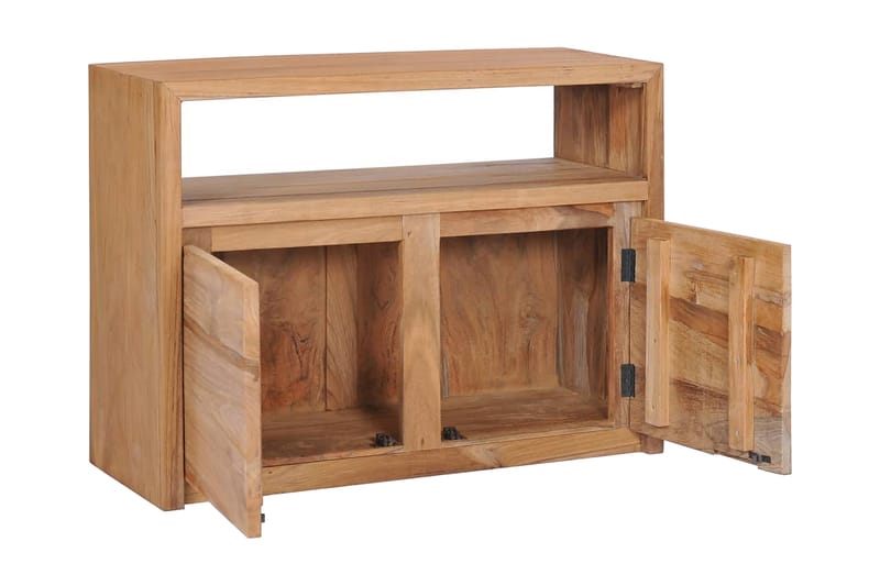 Skänk 80x30x60 cm massiv teak - Brun - Skänkar & sideboards