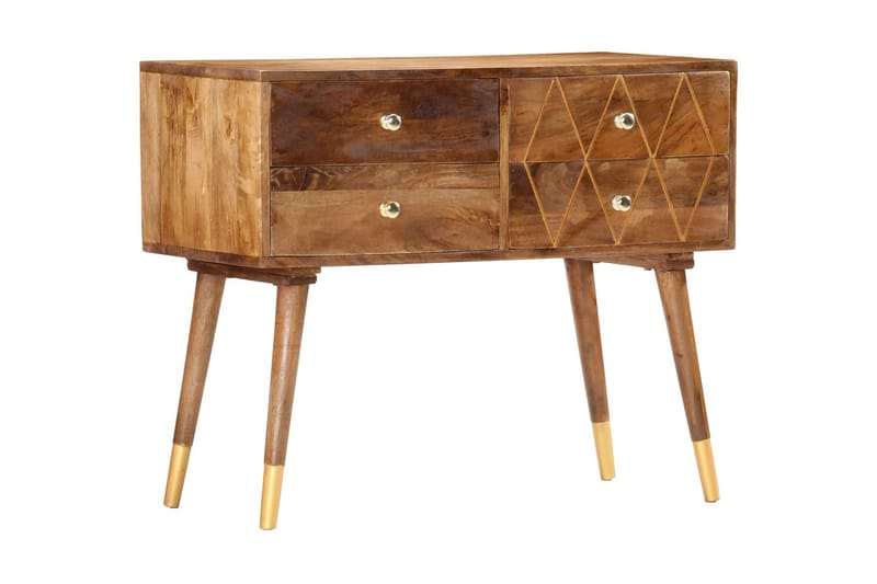 Skänk 85x40x70 cm massivt mangoträ - Brun - Skänkar & sideboards