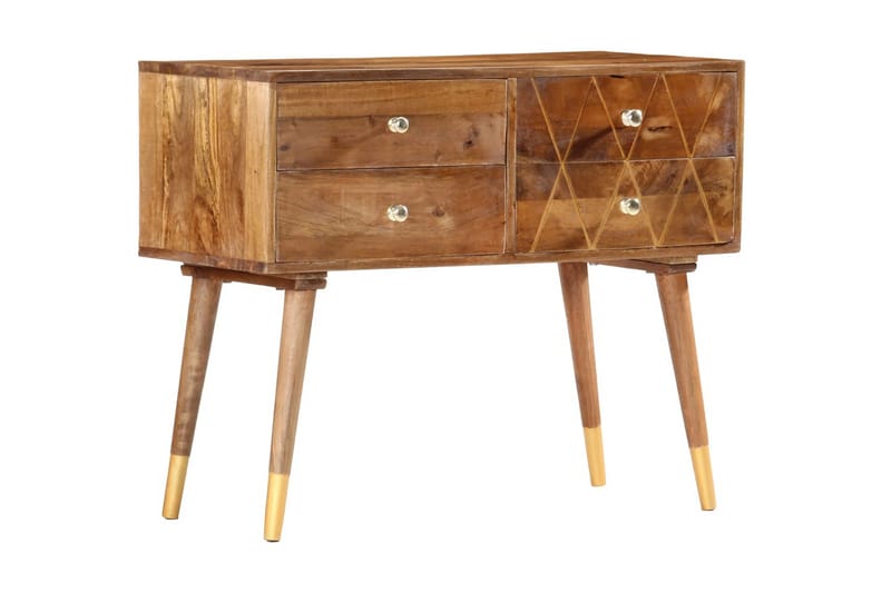 Skänk 85x40x70 cm massivt mangoträ - Brun - Skänkar & sideboards