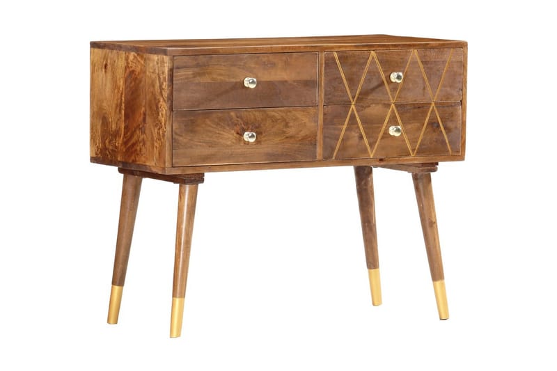 Skänk 85x40x70 cm massivt mangoträ - Brun - Skänkar & sideboards