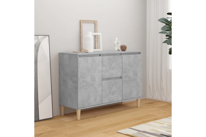 Skänk betonggrå 103,5x35x70 cm spånskiva - Grå - Skänkar & sideboards