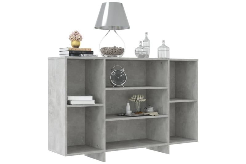 Skänk betonggrå 120x30x75 cm spånskiva - Grå - Förvaring - Förvaringsmöbler - Skänkar & sideboards