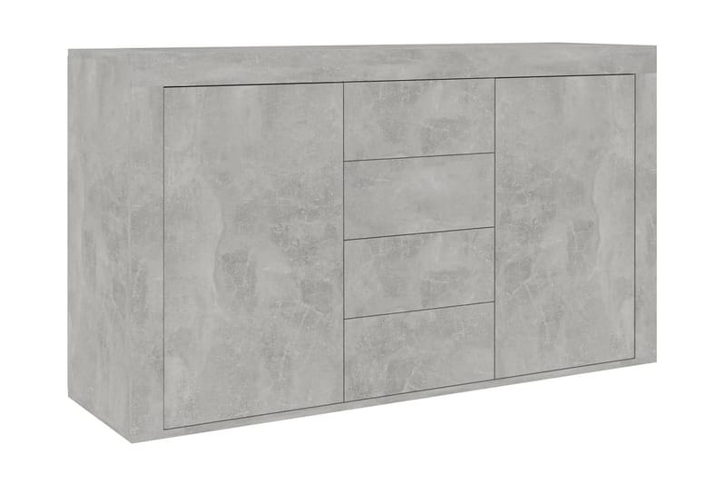 Skänk betonggrå 120x36x69 cm spånskiva - Grå - Skänkar & sideboards