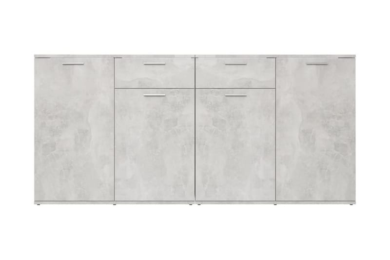 Skänk betonggrå 160x36x75 cm spånskiva - Grå - Förvaring - Förvaringsmöbler - Skänkar & sideboards