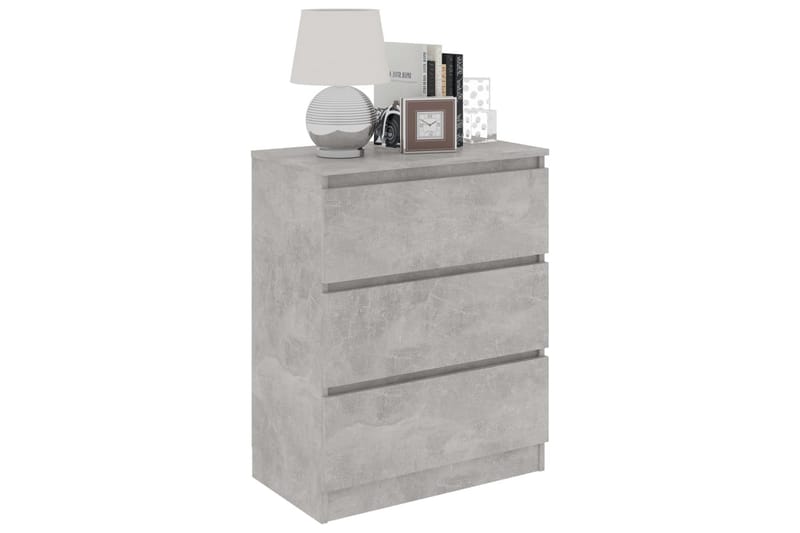 Skänk betonggrå 60x33,5x76 cm spånskiva - Grå - Förvaring - Förvaringsmöbler - Skänkar & sideboards