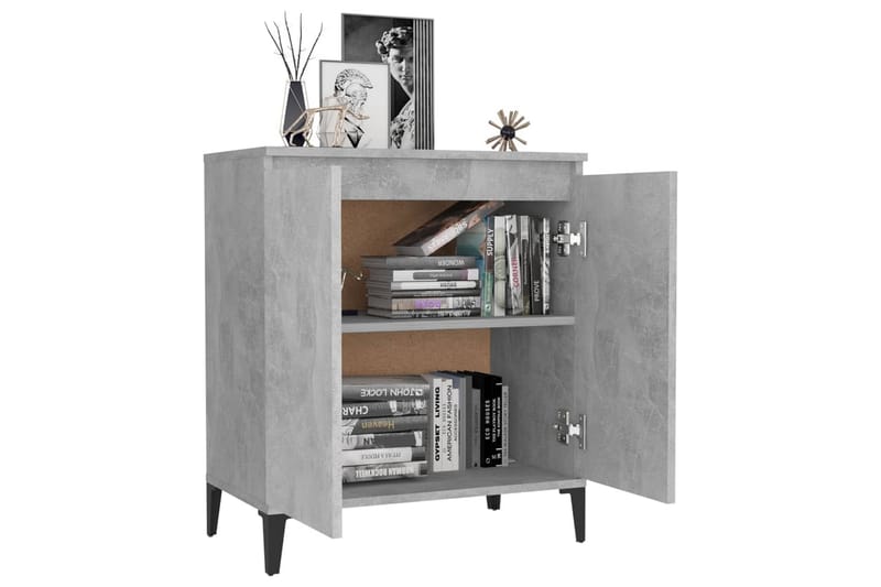 Skänk betonggrå 60x35x70 cm spånskiva - Betonggrå - Förvaring - Förvaringsmöbler - Skänkar & sideboards