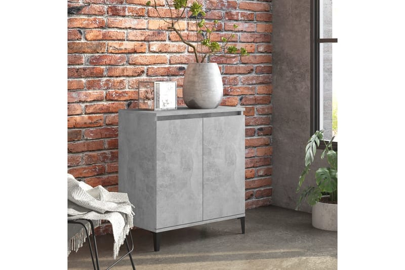 Skänk betonggrå 60x35x70 cm spånskiva - Betonggrå - Förvaring - Förvaringsmöbler - Skänkar & sideboards