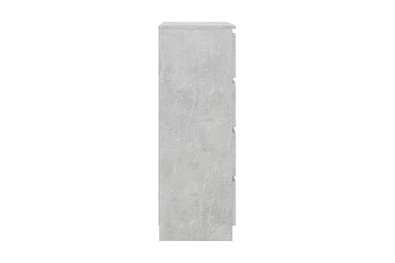 Skänk betonggrå 60x35x98,5 cm spånskiva - Grå - Förvaring - Förvaringsmöbler - Skänkar & sideboards