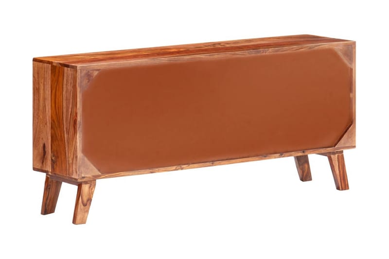 Skänk grå 120x30x55 cm massivt sheshamträ - Grå - Förvaring - Förvaringsmöbler - Skänkar & sideboards