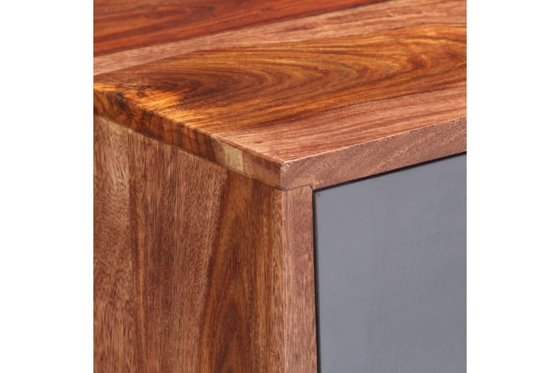 Skänk grå 120x30x55 cm massivt sheshamträ - Grå - Förvaring - Förvaringsmöbler - Skänkar & sideboards
