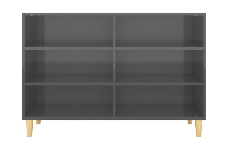 Skänk grå högglans 103,5x35x70 cm spånskiva - Grå högglans - Förvaring - Förvaringsmöbler - Skänkar & sideboards