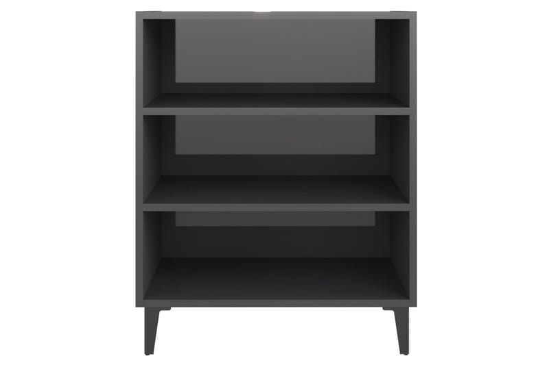 Skänk grå högglans 57x35x70 cm spånskiva - Grå - Skänkar & sideboards