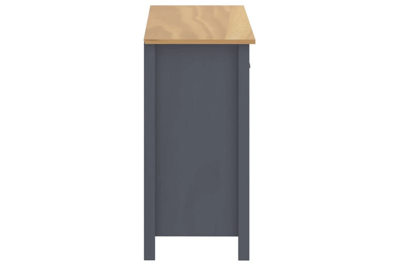 Skänk Hill Range grå 90x40x80 cm massiv furu - Grå - Förvaring - Förvaringsmöbler - Skänkar & sideboards