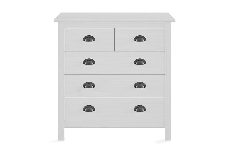 Skänk Hill Range vit 79x40x80 cm massiv furu - Vit - Förvaring - Förvaringsmöbler - Skänkar & sideboards