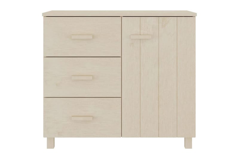 Skänk honungsbrun 90x40x80 cm massiv furu - Honung - Förvaring - Förvaringsmöbler - Skänkar & sideboards