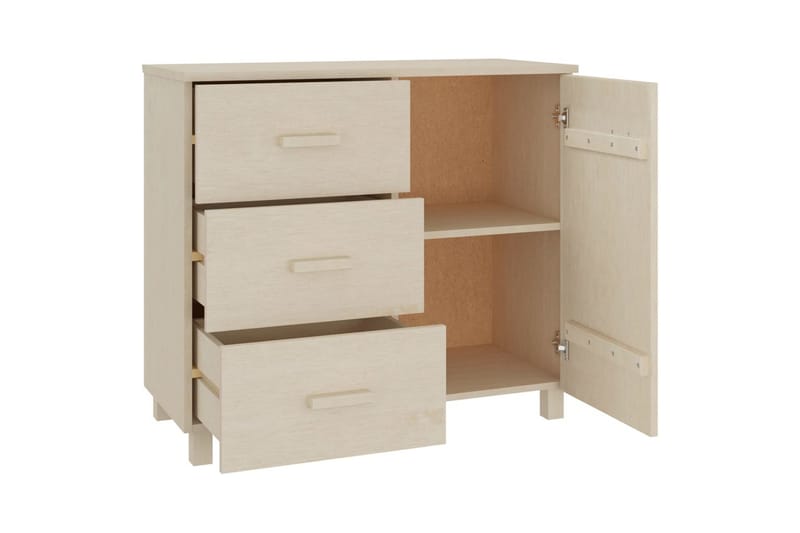 Skänk honungsbrun 90x40x80 cm massiv furu - Honung - Förvaring - Förvaringsmöbler - Skänkar & sideboards