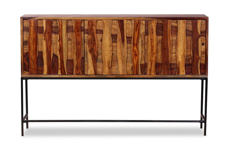 Skänk i massivt sheeshamträ 120x30x80 cm - Brun - Förvaring - Förvaringsmöbler - Skänkar & sideboards