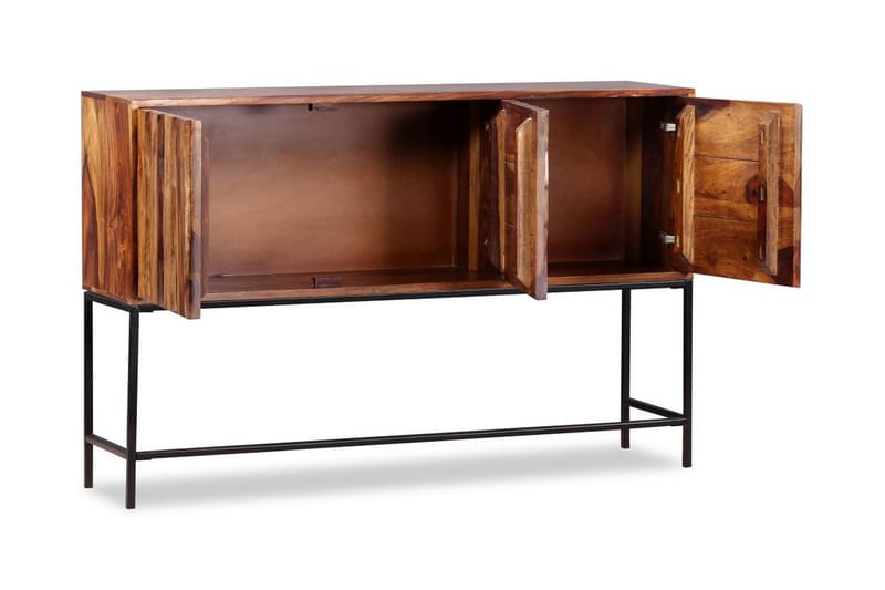 Skänk i massivt sheeshamträ 120x30x80 cm - Brun - Förvaring - Förvaringsmöbler - Skänkar & sideboards