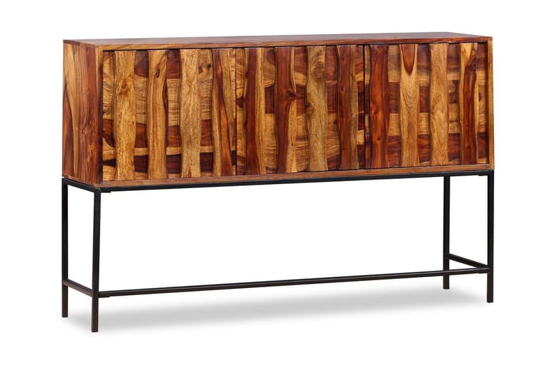 Skänk i massivt sheeshamträ 120x30x80 cm - Brun - Förvaring - Förvaringsmöbler - Skänkar & sideboards