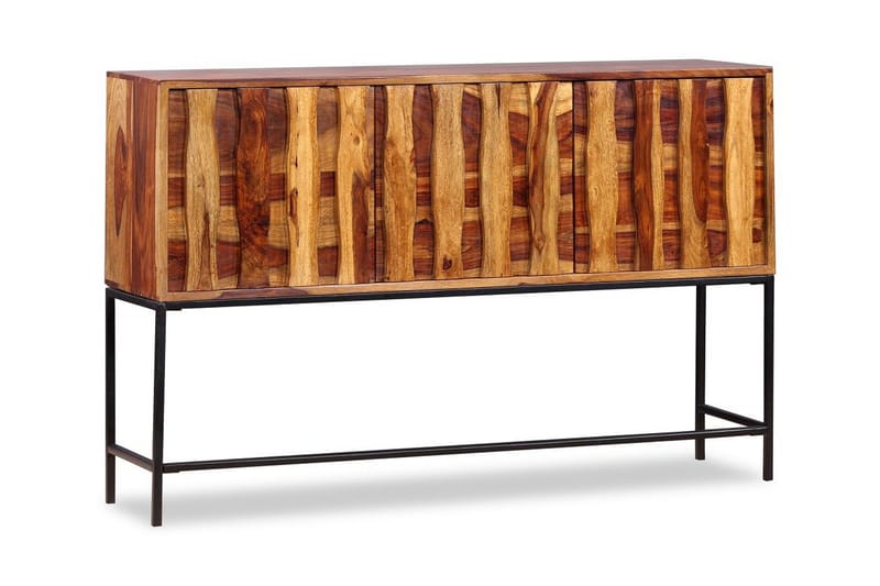 Skänk i massivt sheeshamträ 120x30x80 cm - Brun - Förvaring - Förvaringsmöbler - Skänkar & sideboards