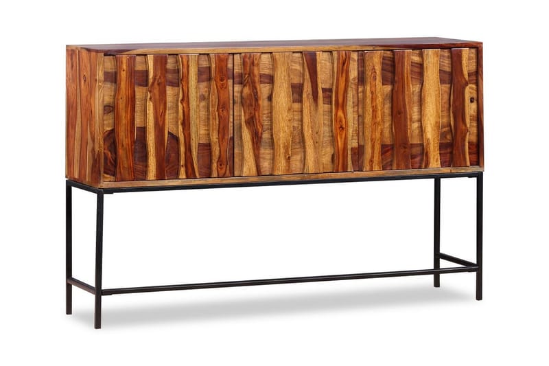Skänk i massivt sheeshamträ 120x30x80 cm - Brun - Förvaring - Förvaringsmöbler - Skänkar & sideboards