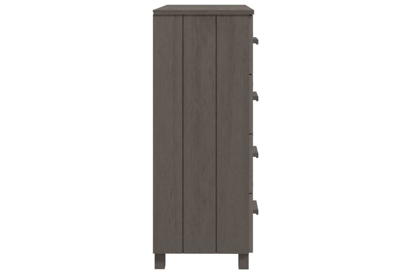 Skänk ljusgrå 79x40x103,5 cm massiv furu - Ljusgrå - Skänkar & sideboards