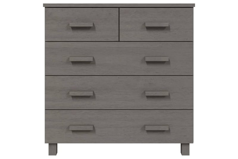 Skänk ljusgrå 79x40x80 cm massiv furu - Ljusgrå - Förvaring - Förvaringsmöbler - Skänkar & sideboards