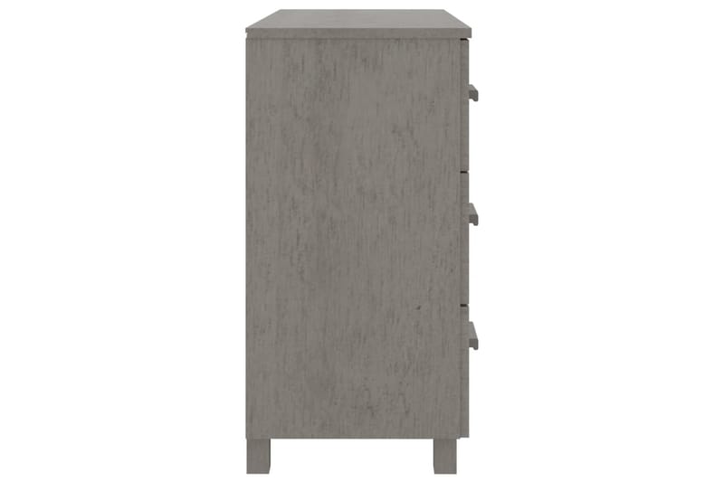 Skänk ljusgrå 90x40x80 cm massiv furu - Ljusgrå - Förvaring - Förvaringsmöbler - Skänkar & sideboards