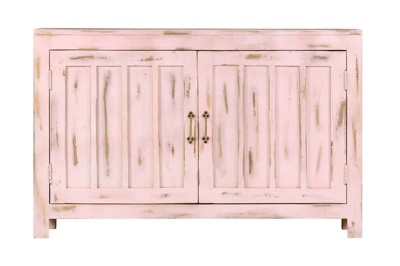Skänk ljusrosa 110x35x70 cm massivt mangoträ - Rosa - Förvaring - Förvaringsmöbler - Skänkar & sideboards
