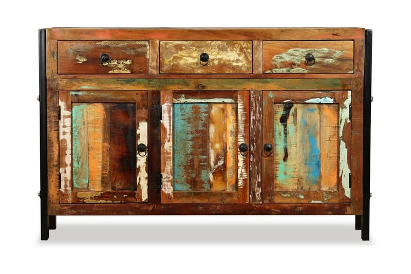 Skänk massivt återvunnet trä 120x35x76 cm - Brun - Förvaring - Förvaringsmöbler - Skänkar & sideboards