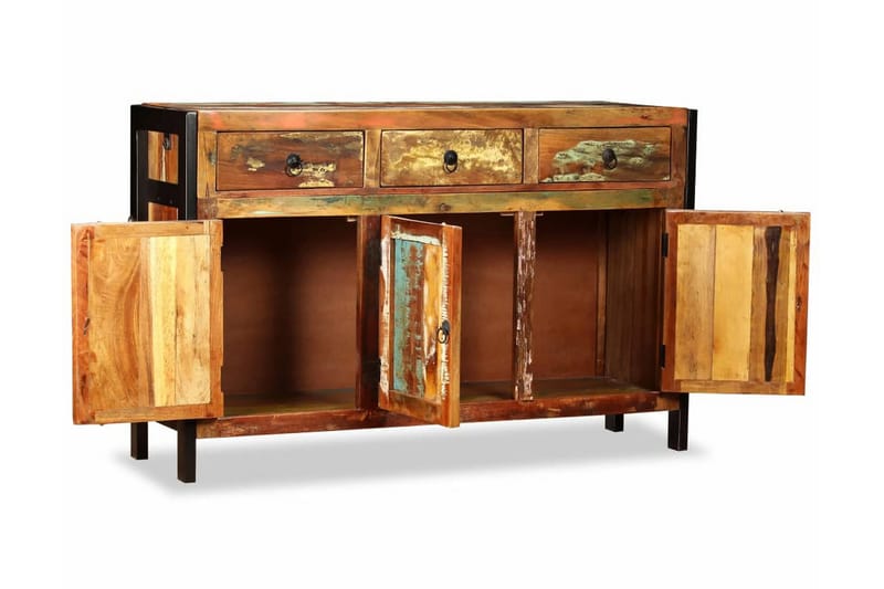 Skänk massivt återvunnet trä 120x35x76 cm - Brun - Förvaring - Förvaringsmöbler - Skänkar & sideboards