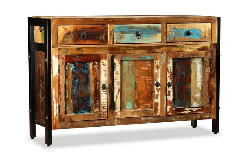 Skänk massivt återvunnet trä 120x35x76 cm - Brun - Förvaring - Förvaringsmöbler - Skänkar & sideboards